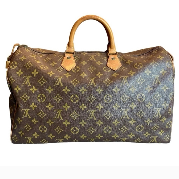 LOUIS VUITTON Vintage Monogram Speedy 40 Boston Bag Travel Weekender - Picture 1 of 15